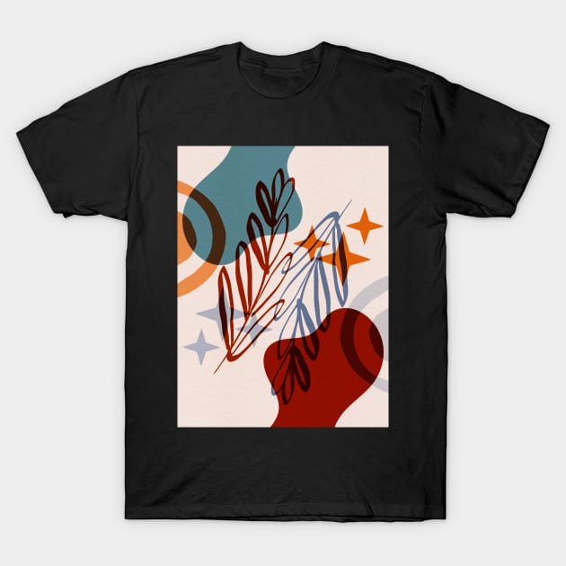 Organic Geometric Boho Art Design BA01 T-Shirt by Bonfim Arts